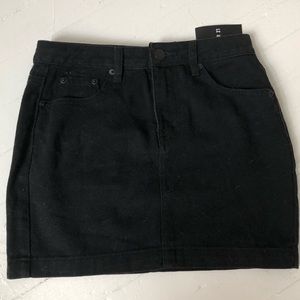 NWT Black Jean Skirt